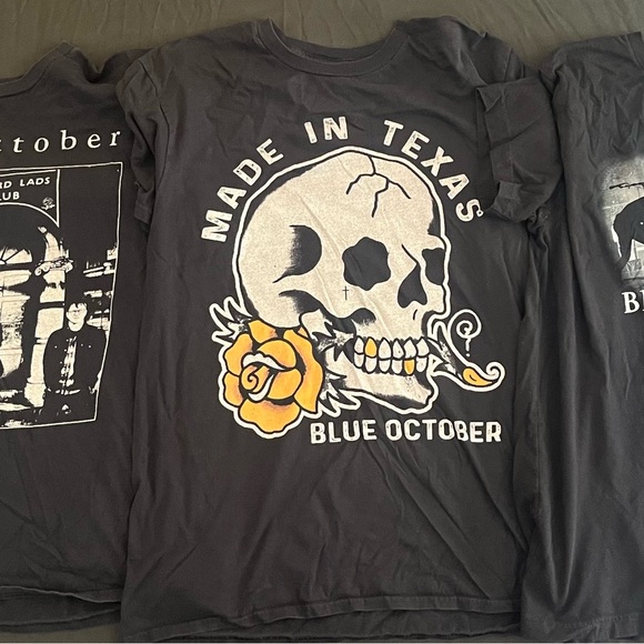 Lot of 19 Blue October t-shirts all Large - Picture 3 of 14